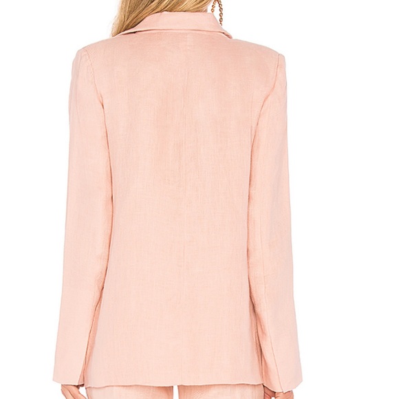 Lovers + Friends fanning pink linen blazer - Picture 3 of 8